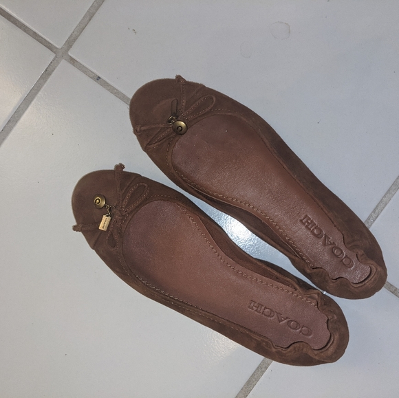 Coach flats size 7 brown - Picture 2 of 2